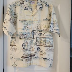 World Wide Sportsman Button Down short sleeve Bitton Down size Large